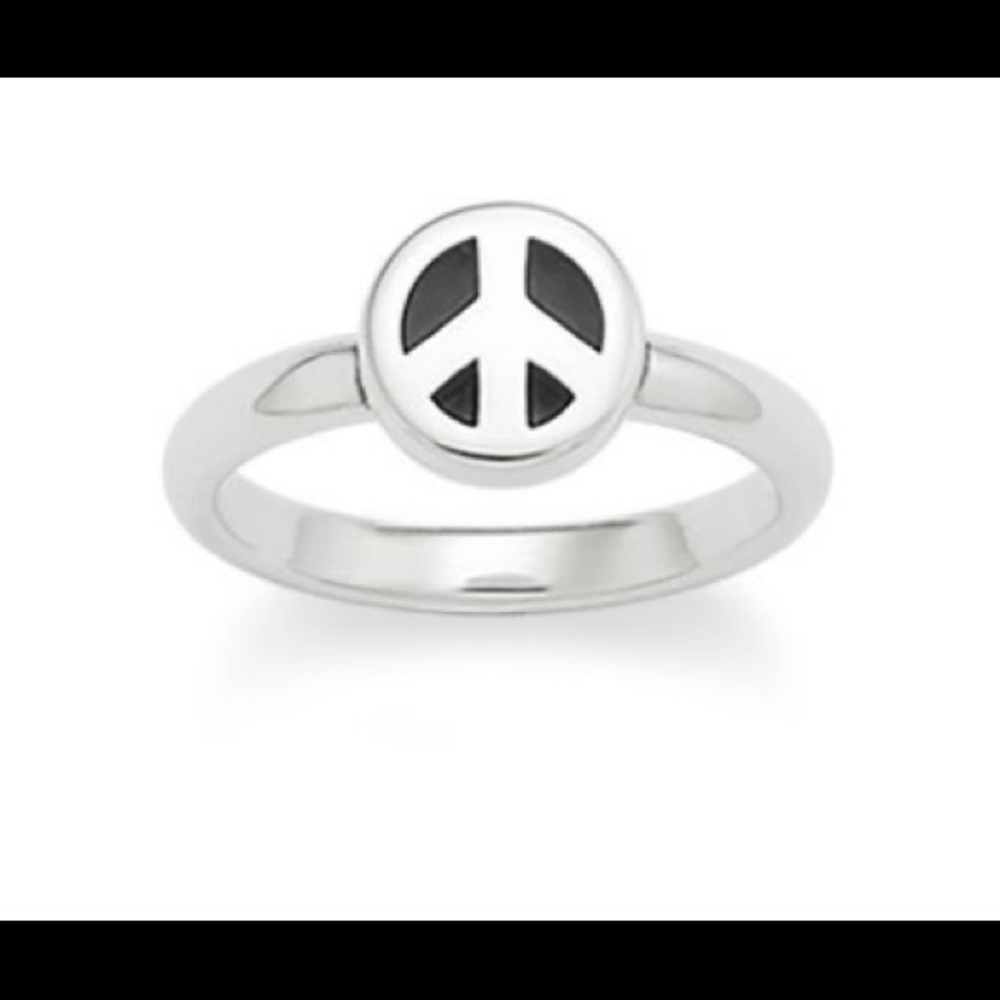 James Avery peace sign ring